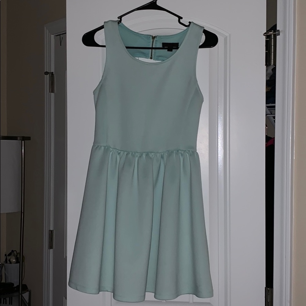 Light blue, skater-esque dress